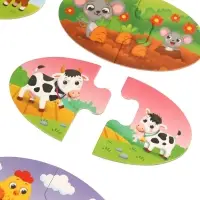 Large DUO puzzle, Mommy and baby, learning the colors