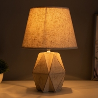 Настольная лампа "Татра" Е14 40Вт бежевый 22х22х34см