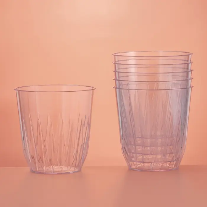 Стакан пластиковый одноразовый &laquo;Баккара&raquo;, 200 мл, прозрачный