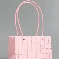 Сумка для цветов влагостойкая, розовая 22x10.5x13.5&plusmn;5% см