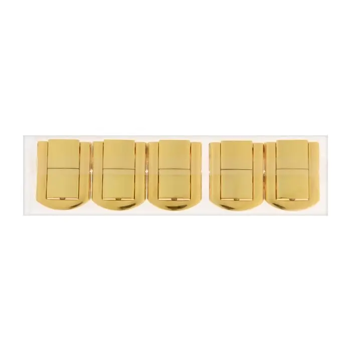 Замок-защелка на ящик ZM01, 3.2&times;2.5 см, цвет золото