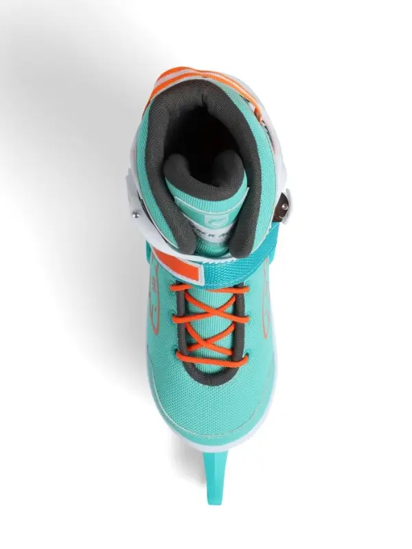 Коньки детские раздвижные BlackAqua, р. 27-30, для фитнеса, мятные, оранжевые