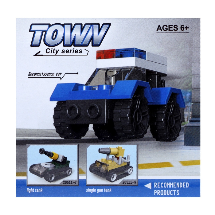 Конструктор &laquo;Патрульная машинка&raquo;, 18 деталей