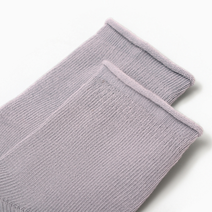 Носки детские MINAKU со стоперами, цвет фиолетовый, 7-10 см