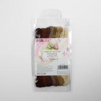Набор ниток мулине, 8 &plusmn; 1 м, 7 шт, цвет коричневый спектр