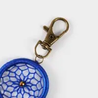 Брелок ловец снов, 17 см, ярко-синий