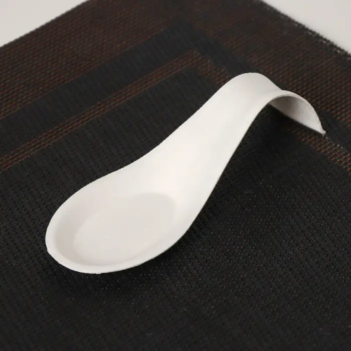 Форма одноразовая для фуршетов &laquo;Ложка&raquo;,10 мл, 2,7&times;12,4&times;2,6 см, сахарный тростник, 50 шт в упаковке, цвет белый