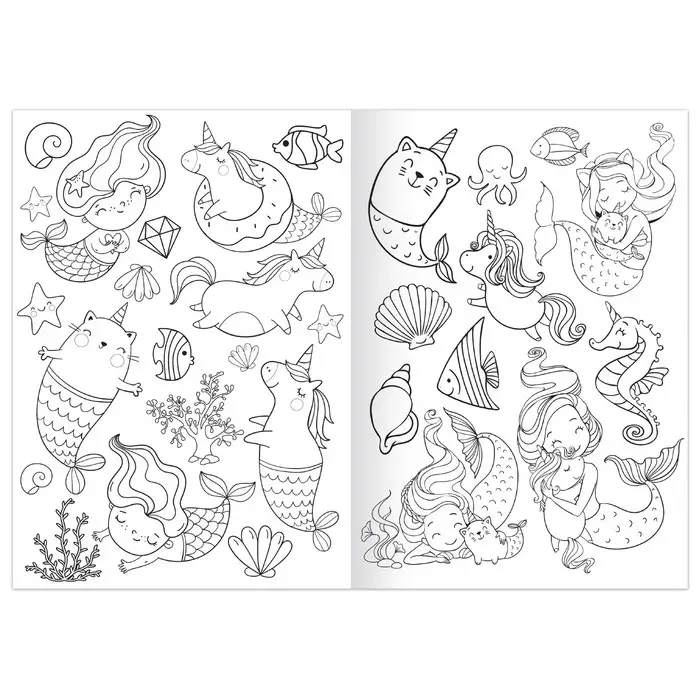 Раскраска &laquo;Морская вечеринка&raquo;, 12 стр., А5