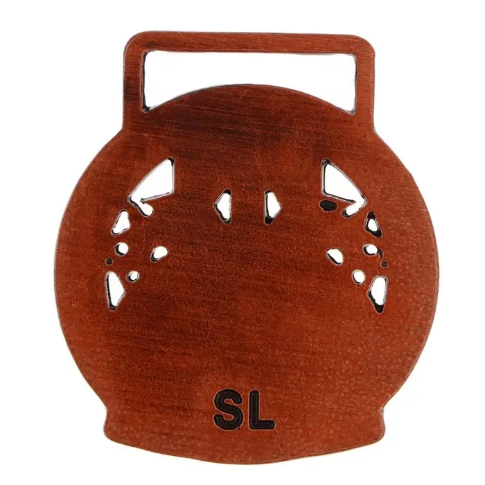 Медаль призовая бронза, d=3.5 см, 2 место, без ленты