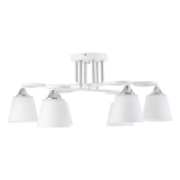 Люстра "Либерти" 6х60Вт Е27 Белый 64х64х27см Люстра "Либерти" 6х60Вт Е27 Белый 64х64х27см