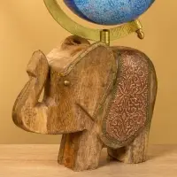 Глобус сувенирный, 17&times;12.5&times;31.5 см, подставка дерево