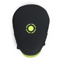 Лапы боксерские изогнутые FIGHT EMPIRE, CLASSIC, ПУ, чёрно-жёлтые, пара