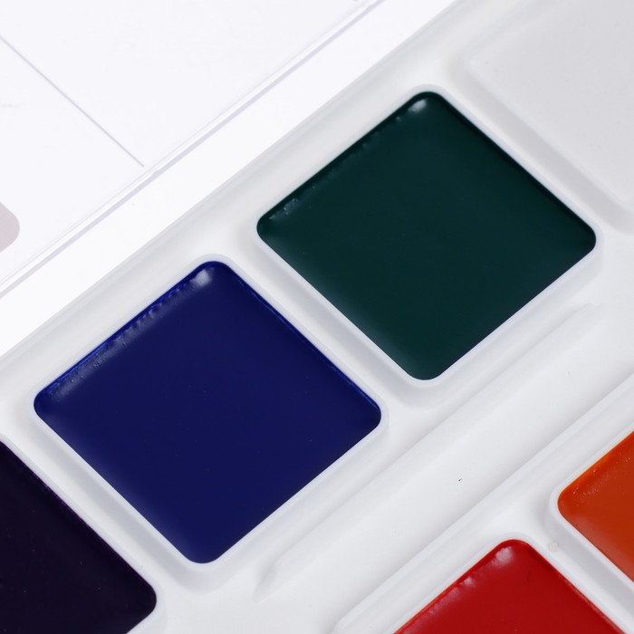 Акварель 12 цветов "Оранжевое солнце", без кисти