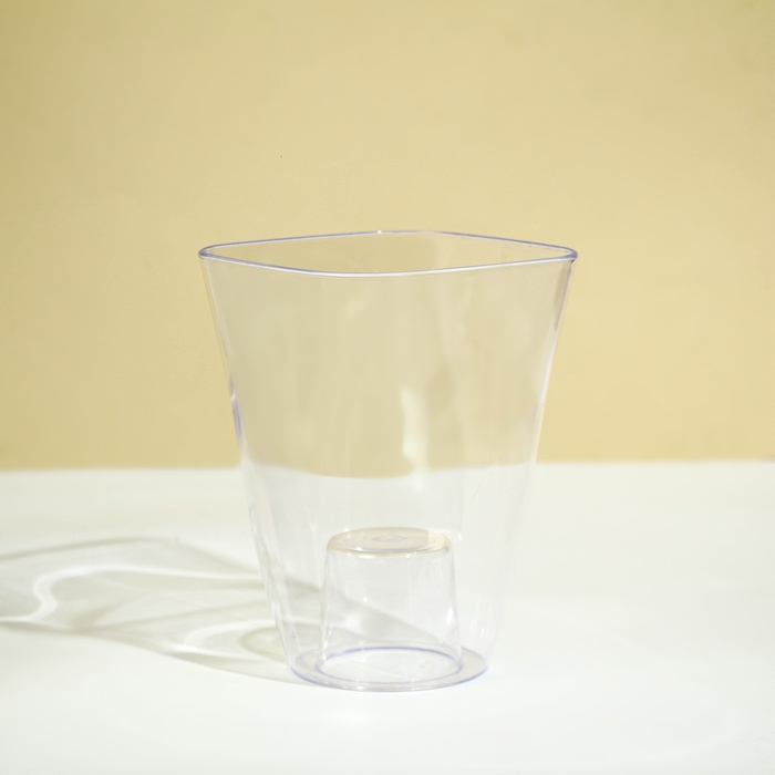 Горшок для орхидей, 1,5 л, 13 &times; 17 см, пластик, прозрачный