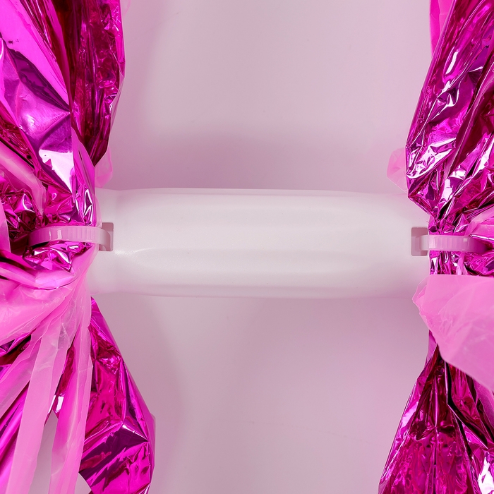 Помпон 1шт, цвет фуксия+ розовый