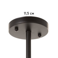 Люстра "Кон" 3х40Вт Е27 черный 50х50х43см