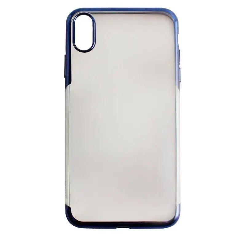 Чехол Iph XS Max Baseus Shining с рамкой синий