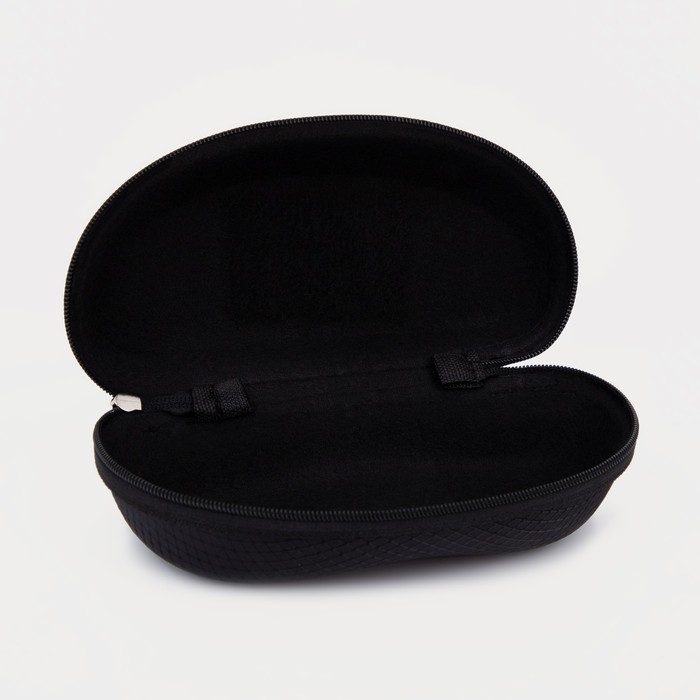 Футляр для очков на молнии, цвет чёрный