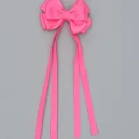 Бант для волос на заколке с лентами, цвет розовый, Коты аристократы