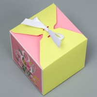 Коробка подарочная складная, упаковка, &laquo;8 марта&raquo;, 12 х 12 х 12 см