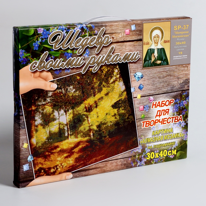 Алмазная мозаика &laquo;Матрона Московская&raquo;, 40 &times; 30 см, на подрамнике