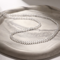 Бусины на нити шар №4 гранёный «Шпинель», цвет белый, 42 см Бусины на нити шар №4 гранёный «Шпинель», цвет белый, 42 см