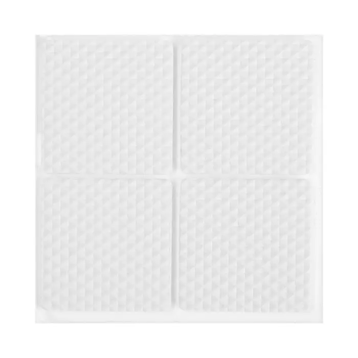 Набор накладок мебельных, полимерных, 28 шт., 2.5&times;2.5; d=2.5; 3.8&times;3.8, белый