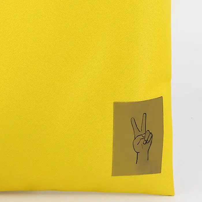 Сумка шопер Peace, желтая