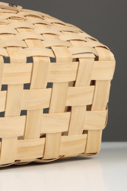 Корзина плетёная, 20&times;16&times;10 см, ручка h=11 см, ива, натуральный цвет