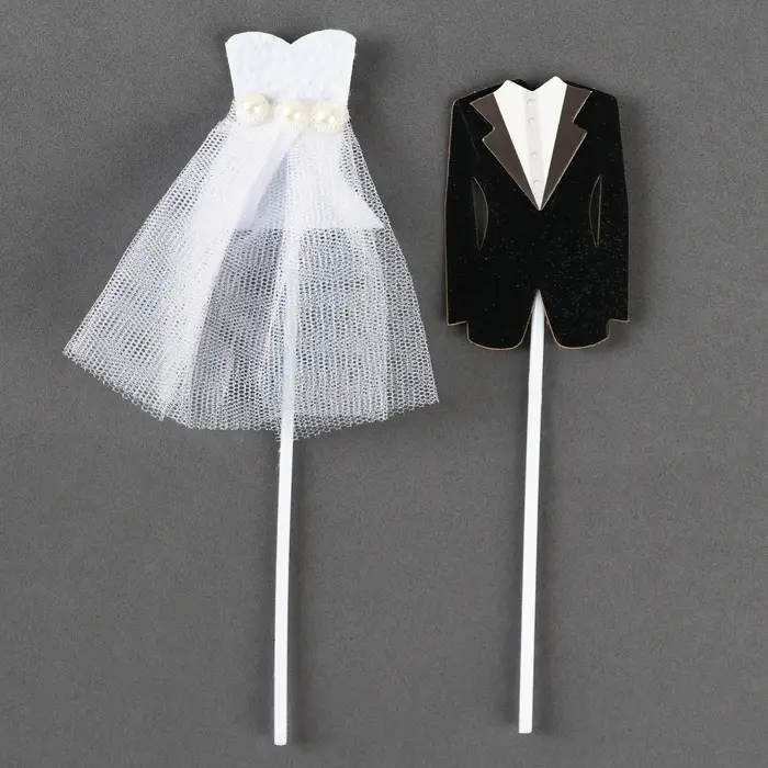 Топпер для торта &laquo;Свадьба&raquo;, 2 шт.