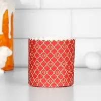 Форма бумажная для кулича &laquo;ХВ красная&raquo;, 90&times;90 мм