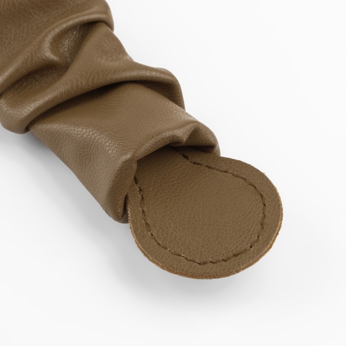 Ручка для сумки, пришивная, 18 &times; 3,5 см, цвет коричневый