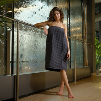 Парео вафельное банное Этель «Boho» 80*145 см. цв. темно-серый, 100% хл, 290 г/м2 Парео вафельное банное Этель «Boho» 80*145 см. цв. темно-серый, 100% хл, 290 г/м2