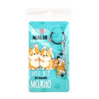 Брелок линейка для ключей &laquo;Любовь нельзя измерить&raquo;, 2.4 х 10 см