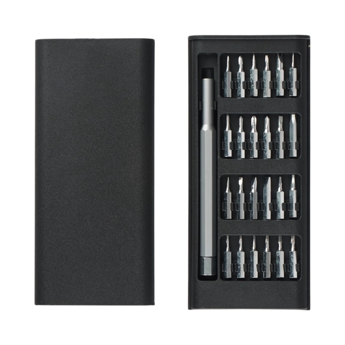 Набор отверток для точных работ, 24 насадки, 6.5 &times; 14.5 &times; 2 см