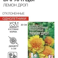 Семена цветов Бархатцы отклоненные  "Лемон Дроп", махровые,  0,2 г