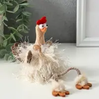 Сувенир  "Пушистая курочка" 7х5х17 см