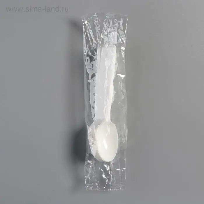 Набор одноразовой посуды &laquo;Ложка&raquo; белый, 16.5 см, 10 шт.