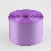 Лента атласная, 100 мм &times; 100 &plusmn; 5 м, цвет сиреневый