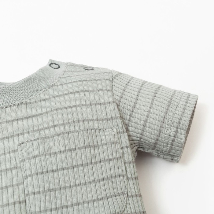 Футболка Крошка, Я BASIC LINE, рост 74-80 см, полоска серая Футболка Крошка, Я BASIC LINE, рост 74-80 см, полоска серая