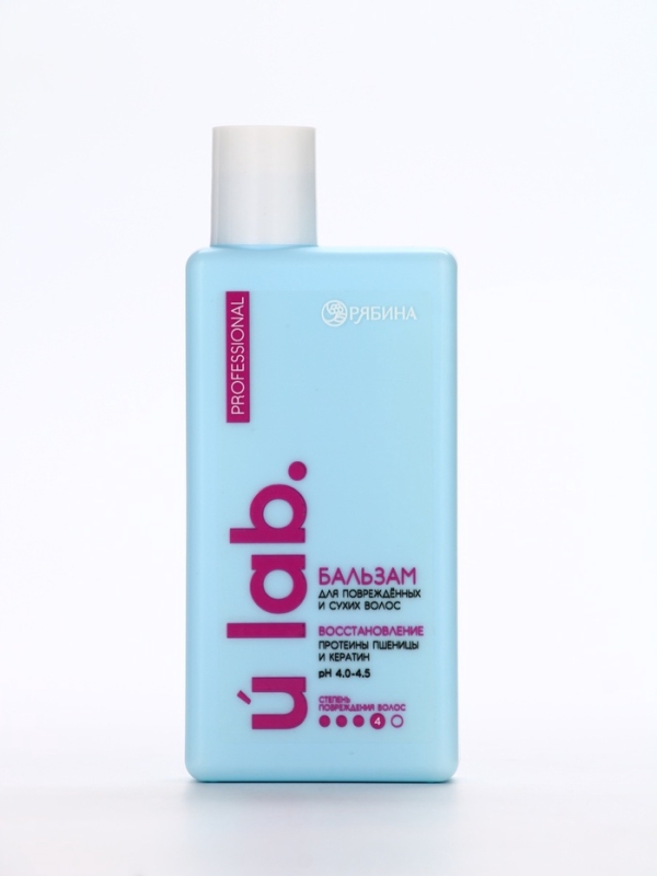 Профессиональный восстанавливающий бальзам для сухих и пористых волос с кератином и протеинами пшеницы, 250 мл ULAB