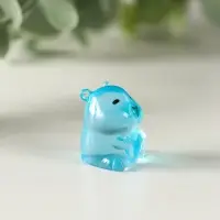 Сувенир полистоун флюоресцентный "Капибары" набор 6 шт 1,7х2 см