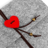 Фотоальбом войлок 30 листов "Сердечко"  24,5х20 см