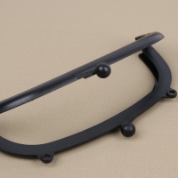 Фермуар пришивной, 16 &times; 7,5 см, цвет чёрный/антик