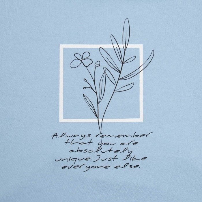 Худи женское MINAKU: Casual Collection цвет голубой размер 50-52 Худи женское MINAKU: Casual Collection цвет голубой размер 50-52