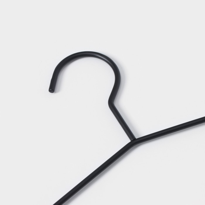 Плечики - вешалка для брюк и юбок LaDо́m Laconique, многоуровневая, 37&times;31,5&times;1,1 см, цвет чёрный