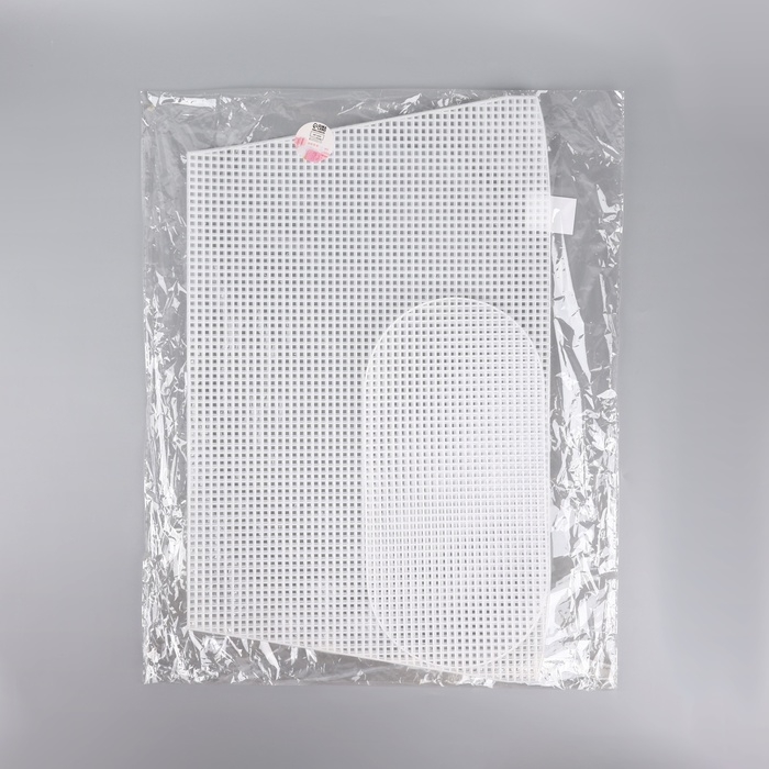 Канва-основа для вышивания корзины, пластиковая, 47,5 &times; 29,5 &times; 38,5 см, 30 &times; 15 см, цвет белый