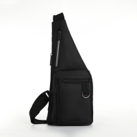 Сумка-слинг мужская из текстиля, цвет чёрный Сумка-слинг мужская из текстиля, цвет чёрный