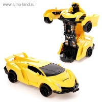 Робот инерционный «Автобот», трансформируется при столкновении, цвета МИКС Робот инерционный «Автобот», трансформируется при столкновении, цвета МИКС