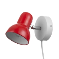 Бра с проводом "Севантос" Е27 40Вт красный 9х9х14 см Бра с проводом "Севантос" Е27 40Вт красный 9х9х14 см